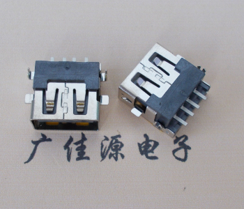 淄博 USB母座 贴片沉板3.5/4.9 直口/卷口铜壳/铁壳