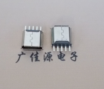 淄博Micro USB接口 母座B型5p引脚焊线无后背