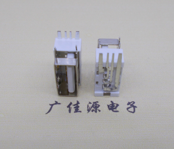 淄博USB侧立式短体10.0尺寸 侧插加宽脚5A大电流插座