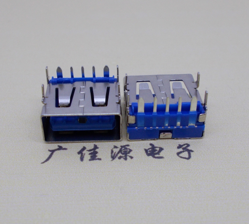 淄博 USB5安大电流母座 OPPO蓝色胶芯,快速充电接口