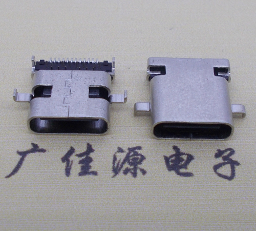 淄博卧式type-c24p母座沉板1.1mm前插后贴连接器