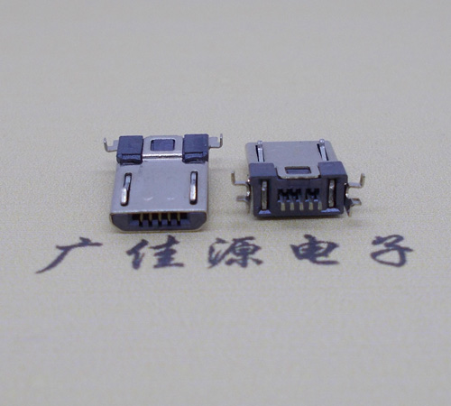 淄博Micro usb焊板式公头贴片SMT款无弹超薄